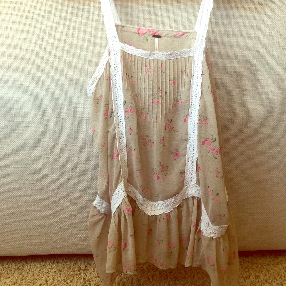 Free People -  Brown/Pink - Tank Top -  Size XS